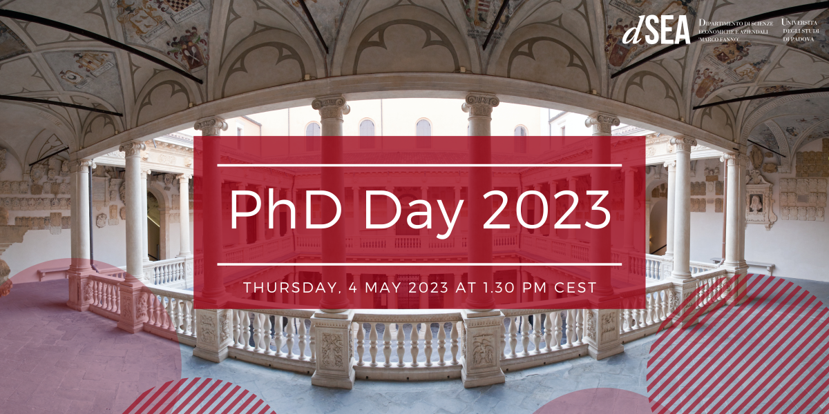 PhD Day 2023 4 May 2023 Department of Economics and Management